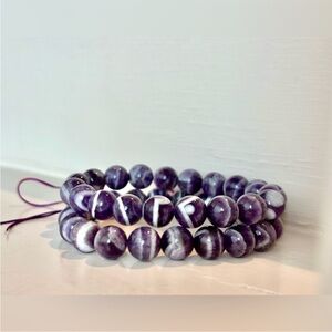 NEW Chevron Amethyst
Round Bracelet